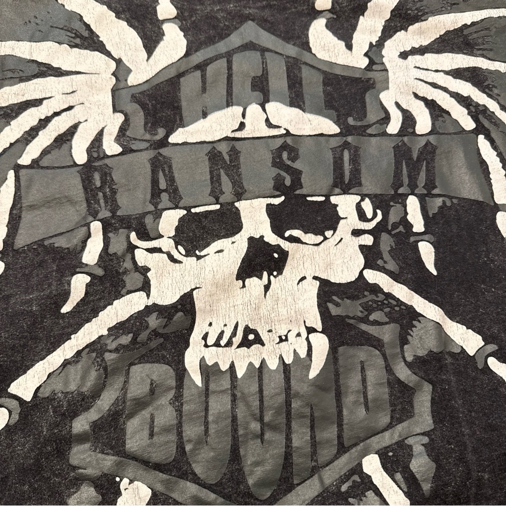 Ransom Black and White Skull Tee